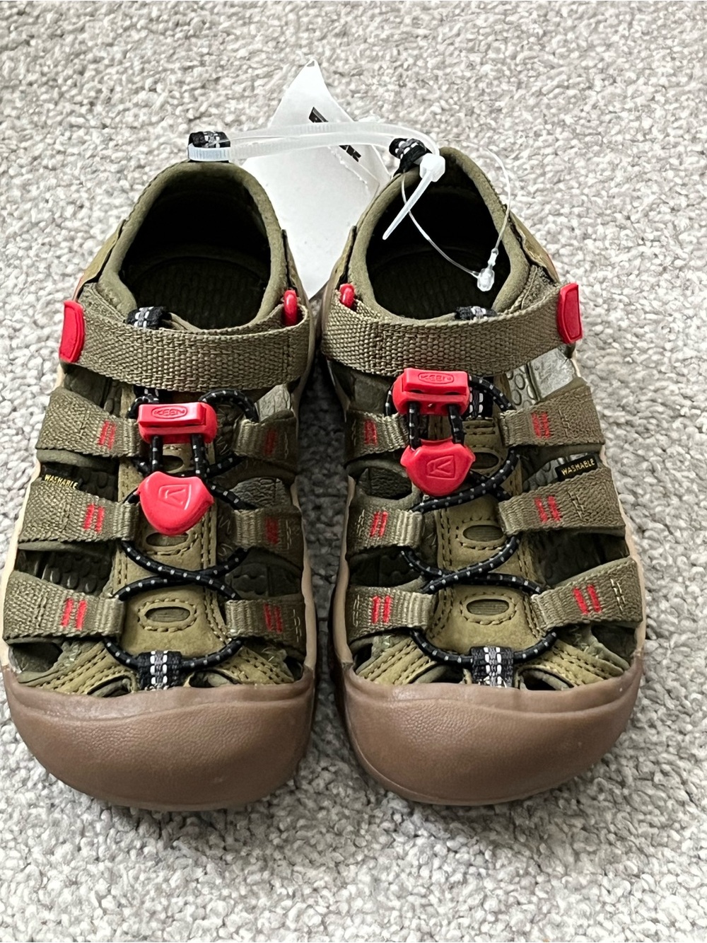 NWT Keen Newport H2 Kids Olive Green Sandals Size 11